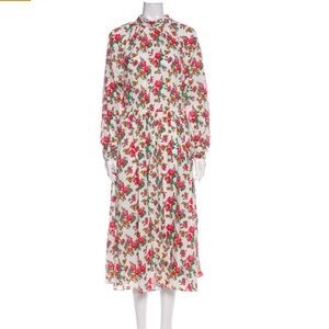 NWOT Rhode long floral mock neck dress